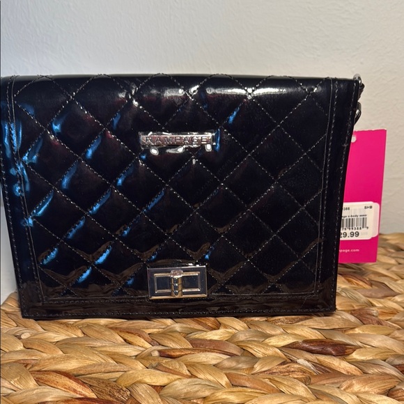 Charming Charlie Handbags - Rampage  Black Quilted Crossbody Bag